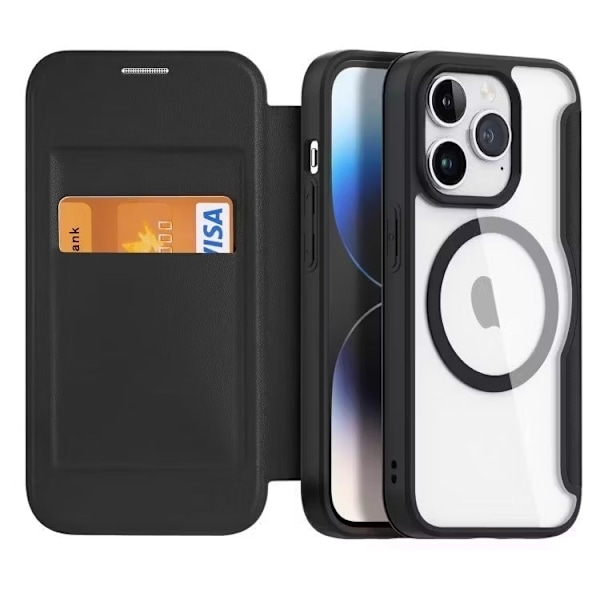 iPhone 16 Pro Max - MagSafe-kotelo RFID-suojattu musta