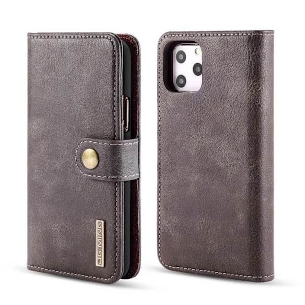 iPhone 11 Pro - DG.MING - Pungcover med magnet - Grå