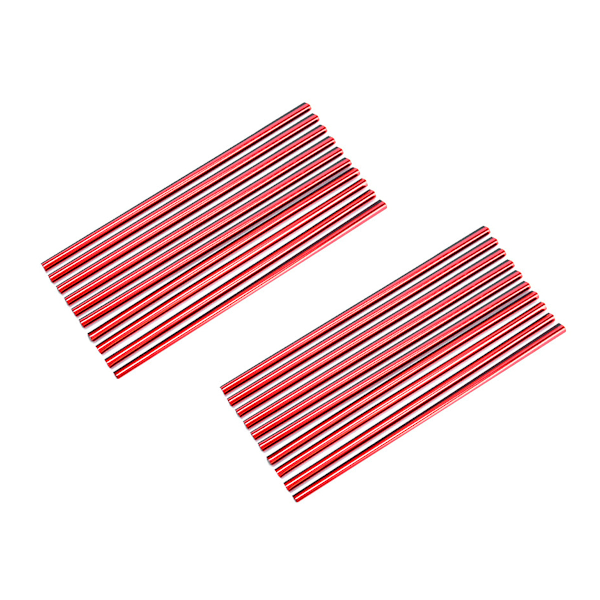 Bilventilationsutlopp Dekoration Interiörtillbehör, Universell Rak Luftventil Krom PVC Material Enkel Installation för Personlig Bilinredning,