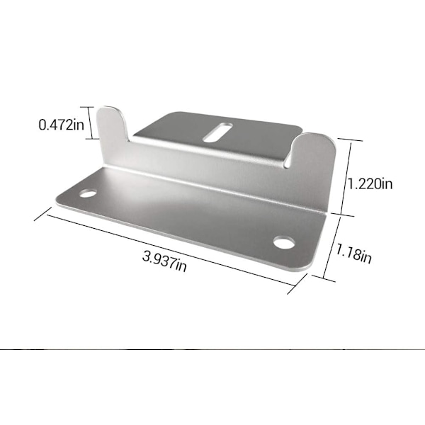 Z-fästen Kit för solpanelmontering, väderbeständigt korrosionsskydd, enkel installation för bred tillämpning på RV-båtinstallation, aluminium