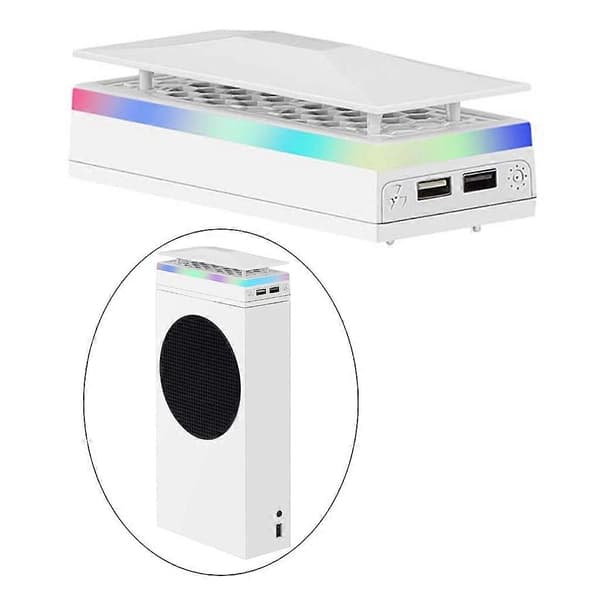 Top Fan Kølesystem Farverig Lampe-Effekt Gaming Tilbehør til XB Series S