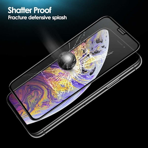3x Härdat Glasskydd iPhone 11 Pro Max  / Xs Max 5D Full Fit Transparent