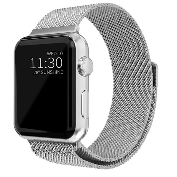 Armband Milanese Loop Kompatibelt Apple Watch 42/44/45 mm Silver Silver