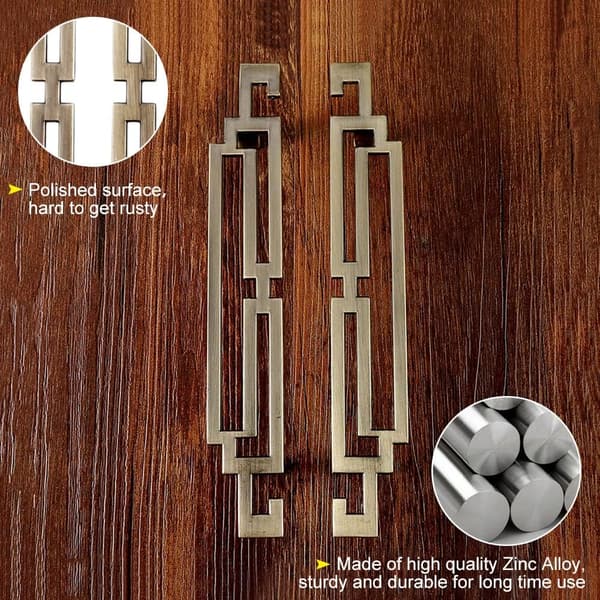 2X (179mm, Bronze) Skabslåger Retro Køkken Kommode Skuffe