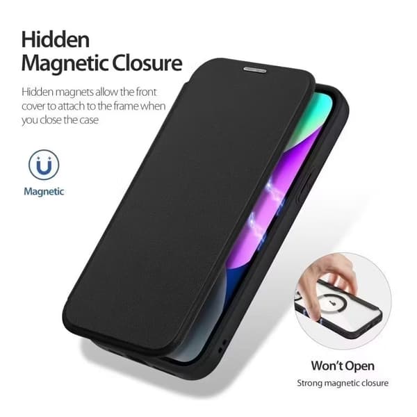 iPhone 16 Pro Max - MagSafe-kotelo RFID-suojattu musta