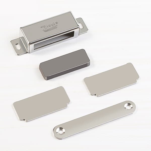 Magnetisk Dørlås 2 Stykker Magnet for Skapdører Rustfritt