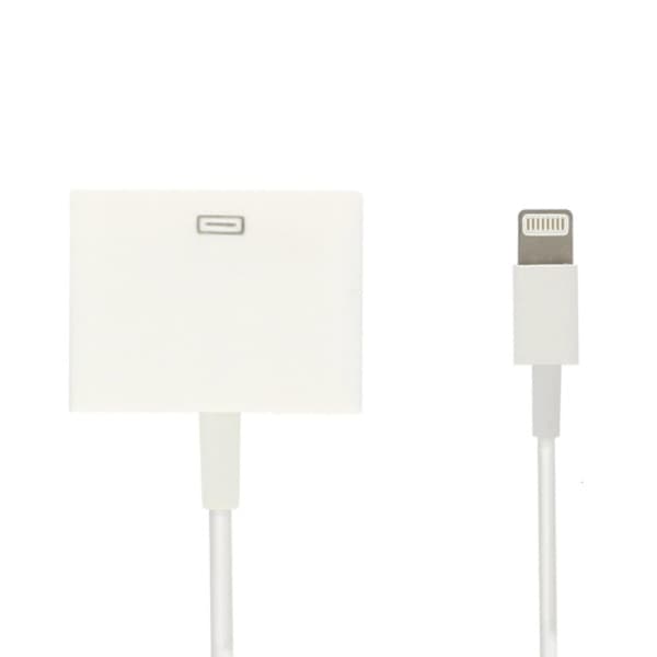 Belysningsadapterkabel for 30-pinners lading og synkronisering, hvit iPhone