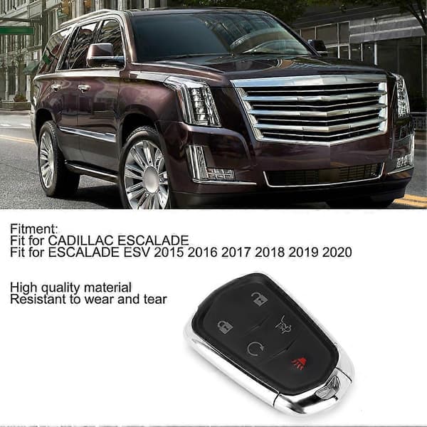 HYQ2AB Smart bilnøkkel 5 knapper fjernkontroll SUV passer til CADILLAC ESCALADE ESV 2015 2016 2017 2018 2019 2020