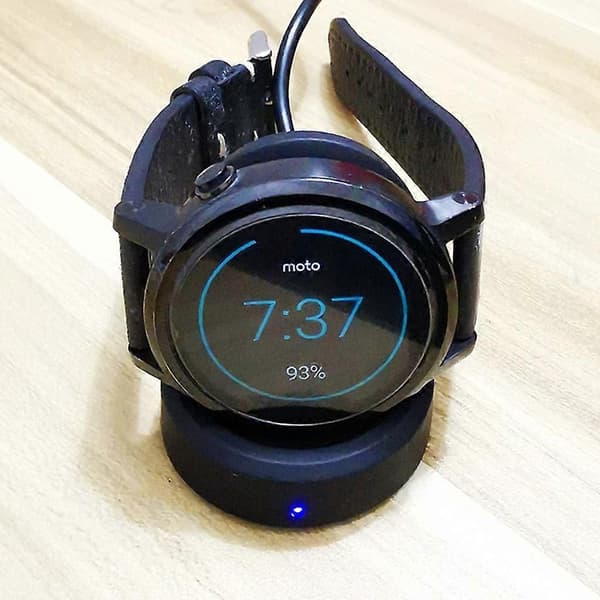 Laderholderstativ USB-ladekabel Strømadapter for 360 2 1 Ticwatch 1/2