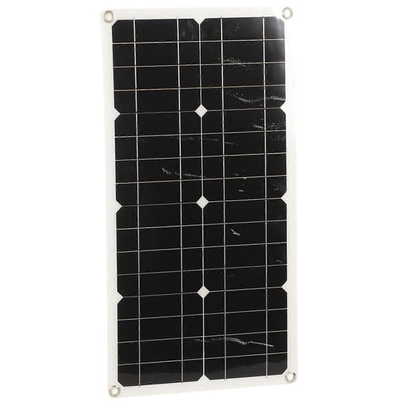 25W Solpanel IP65 Vandtæt 12V 24V Adaptiv Høj Effekt Overopladningsbeskyttelse til Autocamper Bil Båd Trailer 30A Controller