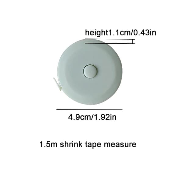 3-pack Måttband, 150cm/59 tum Utdragbart Kropps Måttband Cu