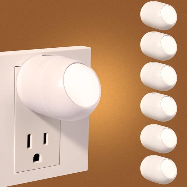 Plug-in natlys, 360° drejeligt LED natlys, kompakt natlys