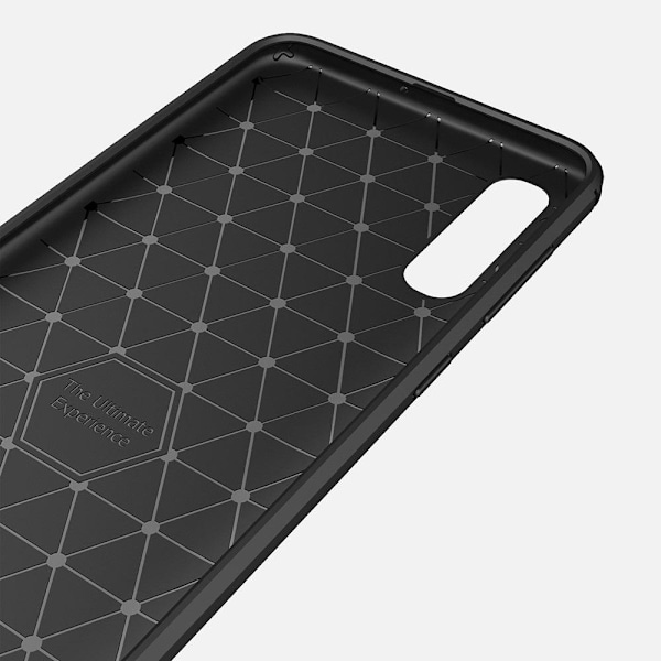 Carbon Brushed Mobilskal till Samsung Galaxy A70 - Svart Svart