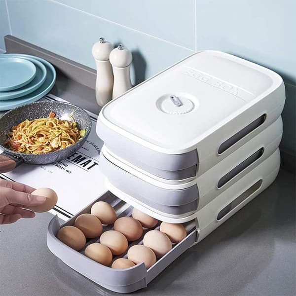 Matlagringsbeholder eggekartong dumplingboks