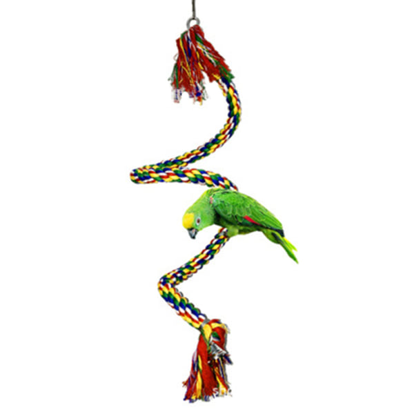 Papegoja klätterrep Fågel bomullsgunga Papegoja leksak Fågel Abborre