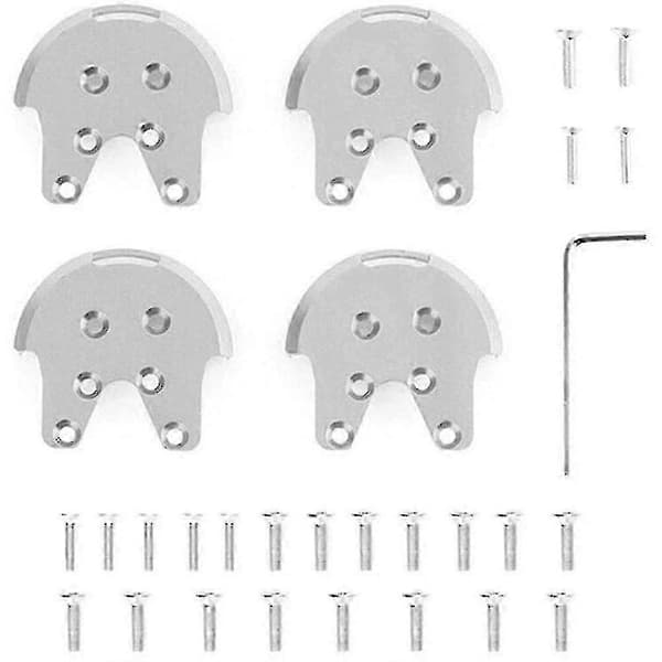 4 stk. Motorbeskyttelsesbase af aluminiumslegering mod revner til Dji Phantom 2/3