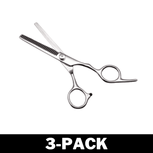 Frisörsax / Urtunningssax i Rostfritt Stål Silver 3-Pack