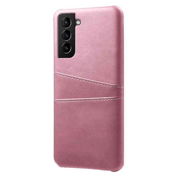 SKALO Samsung S22 PU-Läder Korthållare Skal - Roséguld Rosa guld
