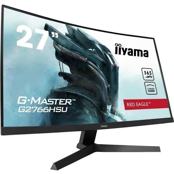 Böjd PC-spelskärm - IIYAMA G-Master Red Eagle G2766HSU-B1 - 27" FHD - VA-panel - 1 ms - 165Hz