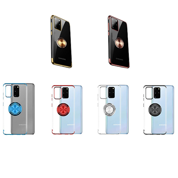 Samsung Galaxy S20 Plus - Stilrent Skal med Ringhållare Röd