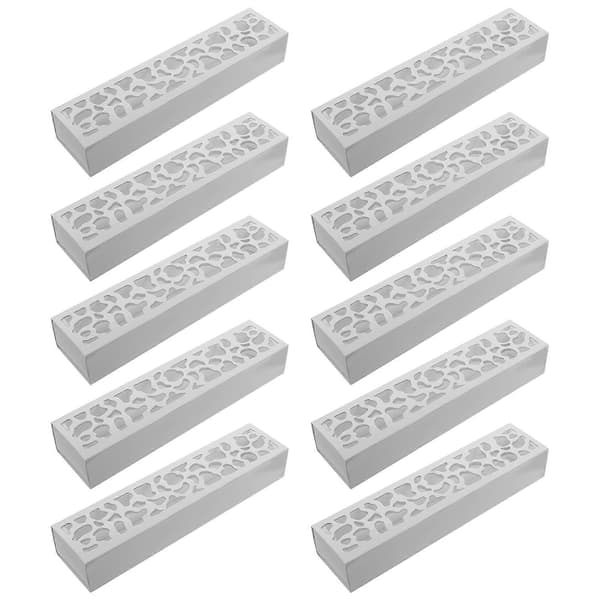 10 stk rektangulær makaronboks, kaker, papirboks, dessertemballasjebokser for bakeri