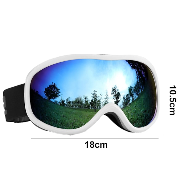 Snowboardglasögon för vuxna, män, kvinnor och glasögonbärare, UV-skydd