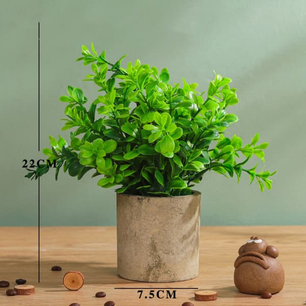 Kunstig stueplante mini kunstige planter potter 1 stk