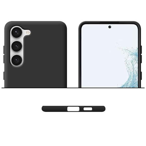 Samsung Galaxy S23 skal mobilskal silikon /  TPU - VÄLJ: SVART