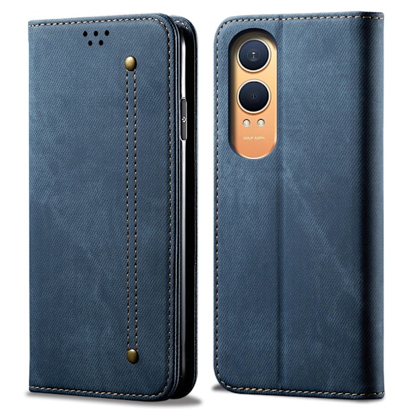 SKALO OnePlus Nord CE4 Lite 5G Jeans Plånboksfodral - Blå Blå