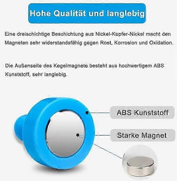 Sterke magneter for kjøleskap 20 stk. neodymmagneter magnetiske tegnestifter