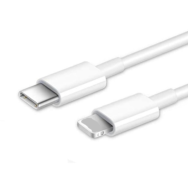 iPhone 13,12,lightning til USB C,kabel,hurtigopladning,hvid