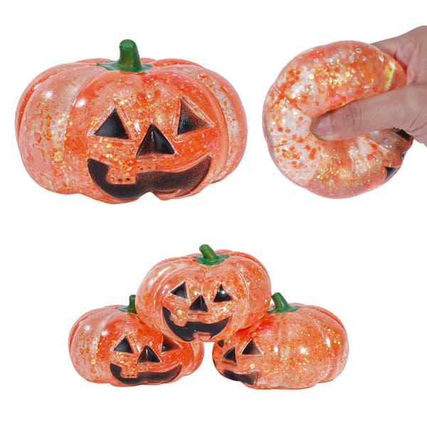 Græskar Glitter Squishy Stressaflastningslegetøj (1 stk.)