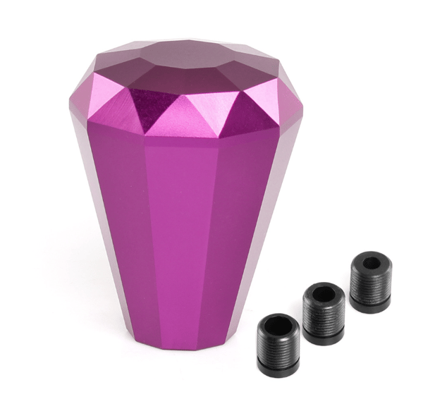 Lilla, 6 cm diamantformet racing universal bil aluminium manuel t