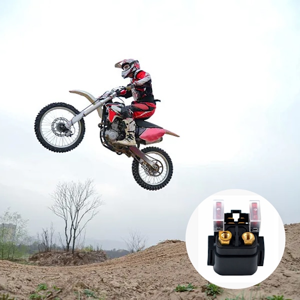 Startrelä Solenoid, Hållbar Konstruktion för Pålitlig Prestanda, Snabb Motorstart med Mässingstrådsspole, Kompatibel med Yamaha ATV-modeller