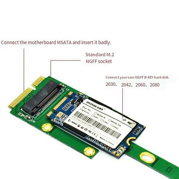 PCI-E til NVME adapterkort kortkonverterer utvidelsesstigerør M.2