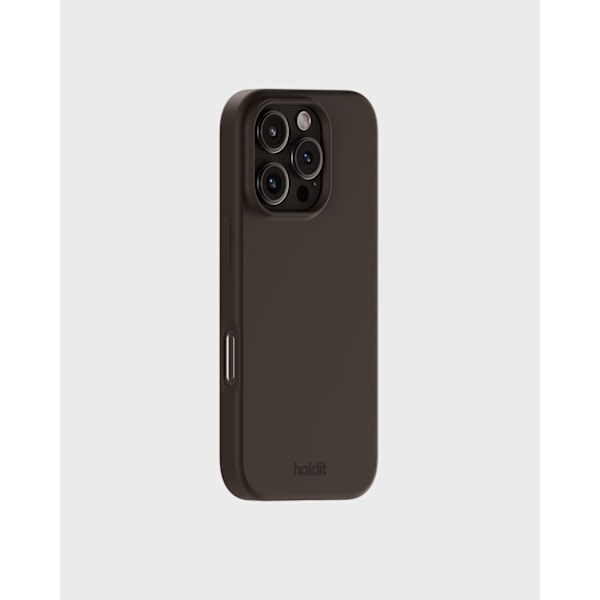 holdit iPhone 16 Pro Mobilskal Silikon Chocolate