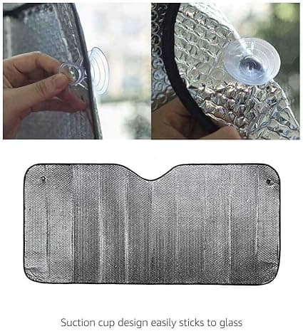 150 x 80 cm Tykkelse 2 mm Sammenfoldelig anti-UV solskærm til forrude
