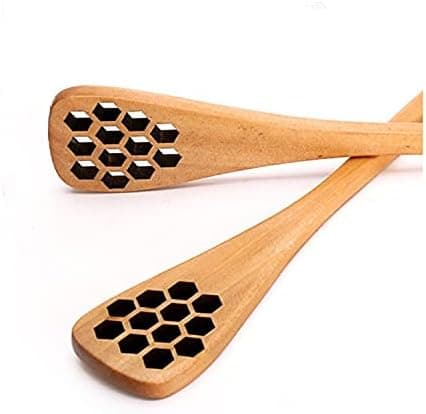 1st Trä Honungssked Vaxkaksform Slev Honungspinnar Lång Ha