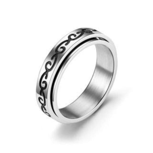 anti-angst spinner fidget roterende ring ringe Størrelse 13/23mm Koko 10 / 19,8 mm