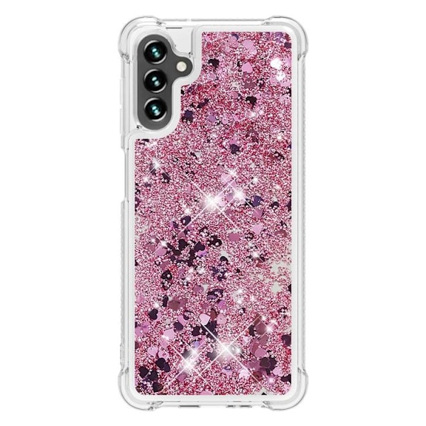 Galaxy A34 5G Mobilskal YB Quicksand Glitter TPU - Rosa Guld