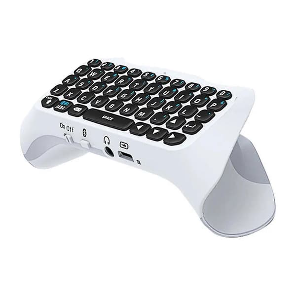 Trådløs tastaturcontroller Bluetooth-kompatibel controller Chat Pad tastatur Gamepad-montering med indbygget højttaler til PS5 QWERTY