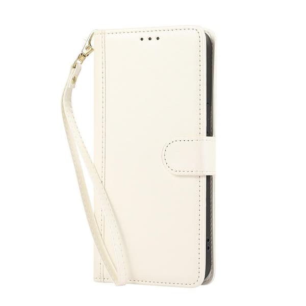 (For iPhone 13) Feeling Wallet Flip Case with Card Slots and Photo Red Vit