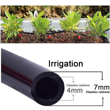 30M 4/7mm Trädgårdsslang, Bevattningssystem för trädgård, Mikrodroppbevattningsslang för trädgård, Bevattningssystem