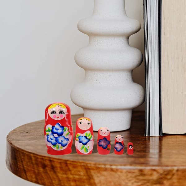Traditionella ryska dockor, Bedårande Matryoshka staplingsset Utsökt hantverk Smidig staplingsprocess för hemdekoration, Perfekt