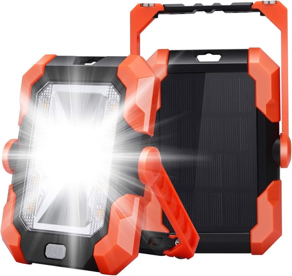 Genopladelig LED-projektør USB-solcelleopladning Spotlight Konstruktion