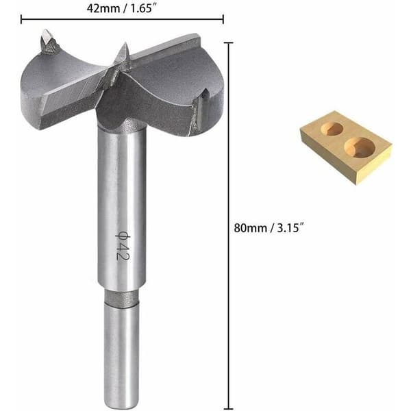 Trebor, 42MM Karbid Treforsenker, Montering av Kuleformede