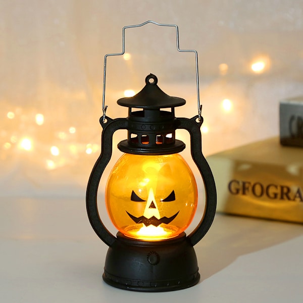 Halloween Græskar Elektronisk Lys - type C, Halloween LED-lys