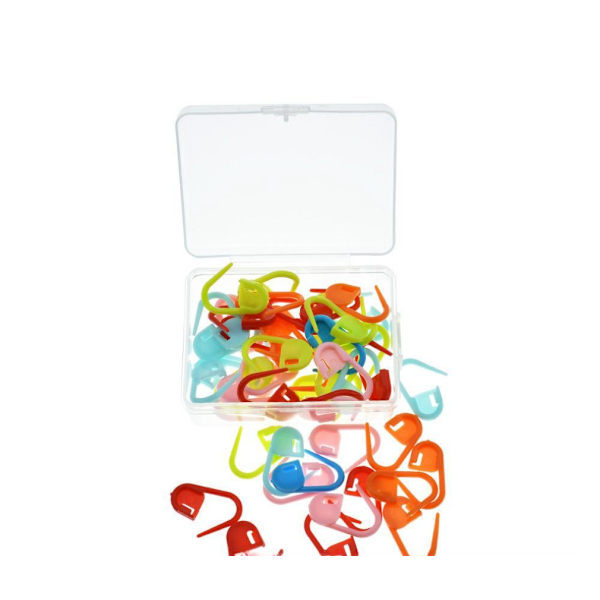 Säkerhetsnålar / Stickmarkörer i Plast, 50 pack