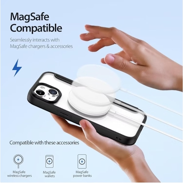 iPhone 14 - MagSafe Cover RFID Beskyttet Sort