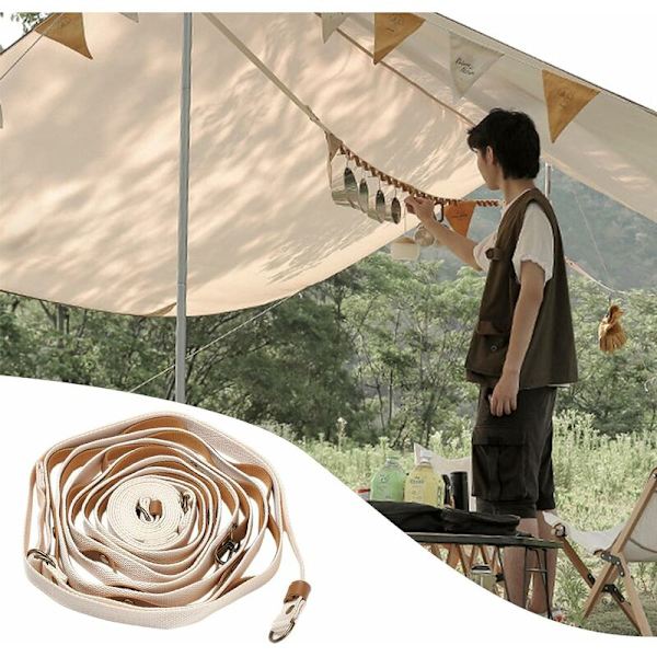 Utendørs campingklessnor, uttrekkbar klessnor